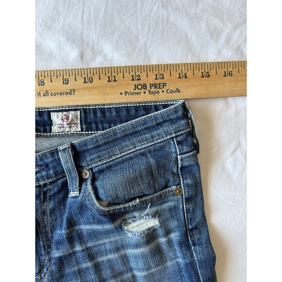 AG Adriano Goldschmied Jeans Womens 26 Stevie Ankle Slim Straight Distressed - Picture 9 of 11